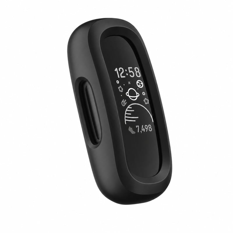 Ceas inteligent de monitorizare a activității pentru copii Fitbit Ace 3, Negru/Roșu - fețe de ceas animate, autonomie 8 zile — fără curea și încărcător (stare: vezi a 2-a imagine)