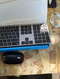 Tastatură și mouse Bluetooth OMOTON KB515 pentru Mac, QWERTZ wireless, gri (Room Grey) - Fără stick (stare: vezi a 2-a imagine) 3