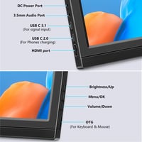 Pisichen 17,3" Hordozható Monitor 1600x900 HD Felbontással - USB-C HDMI Csatlakozás PC, Laptop, Switch, Xbox Kompatibilis Külső Kijelző Beép 6