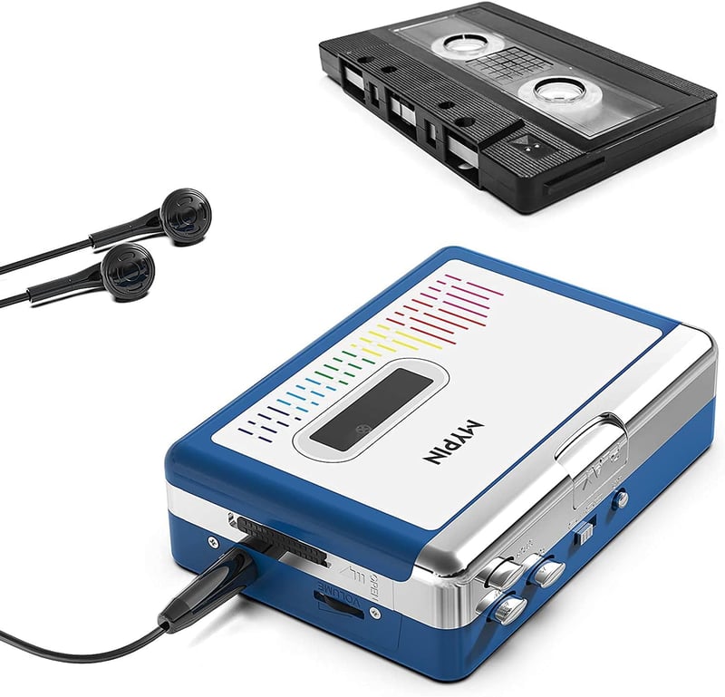 MYPIN Bluetooth kazettás walkman - MP3 konvertáló és lejátszó 3,5mm-es kimenettel