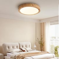 Baerolc 40 cm Fa LED Mennyezeti Lámpa Távirányítóval - Szabályozható Fényerő, 3000K-6000K Kerek Világítás Hálószobába, Irodába, Konyhába 6
