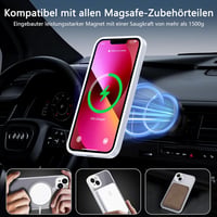 iPhone 13 MagSafe-kompatibilis ütésálló tok kameravédővel, fehér 4