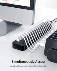 ORICO Aktív USB 3.0 elosztó 16 portos saját kapcsolós LED 78W táp 12V 6.5A adapterrel PC iMac mobil HDD pendrive iPadhez 5