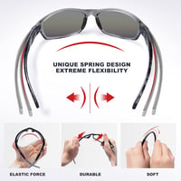 RIVBOS polarizált UV400 sport napszemüveg kerékpározáshoz, futáshoz - unisex 2