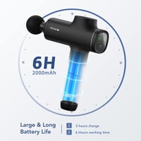 Mebak 5 Masszázspisztoly - 2700 RPM Izomfeszülés Oldó Készülék 6 Fejjel, 5 Sebességgel, Hordtáskával, 2000 mAh Akkumulátorral

AI: Mebak 5 M 3