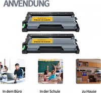 Brother nyomtatóhoz TN2220 fekete toner és DR2200 dob - Kompatibilis szett 7