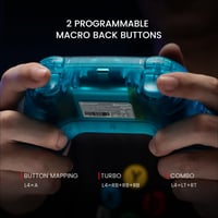 GameSir Nova Vezeték Nélküli Pro Kontroller Switch/Lite/OLED-hez, Hall Effect Joystickkel, RGB LED, Turbo, Programozható, Mozgásérzékelő, Fe 9