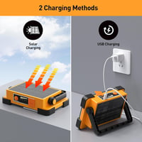 DANCINGBOAR 30W LED Munkalámpa - Hordozható Akkumulátoros Reflektor 4 Üzemmóddal, 5400 mAh Powerbank, USB Tölthető, Kempinghez, Műhelyhez, G 3