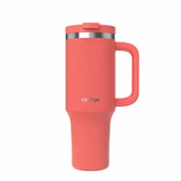 Termoska Contigo Tumbler 1200 ml s držadlom a slamkou, koralová farba, vákuovo izolovaná — bez slamky (stav: pozri 2. obrázok) 1