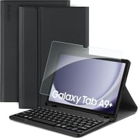 Samsung Galaxy Tab A9+ 11" EasyAcc levehető olasz billentyűzetes tok, védőfóliával és tolltartóval - fekete 1