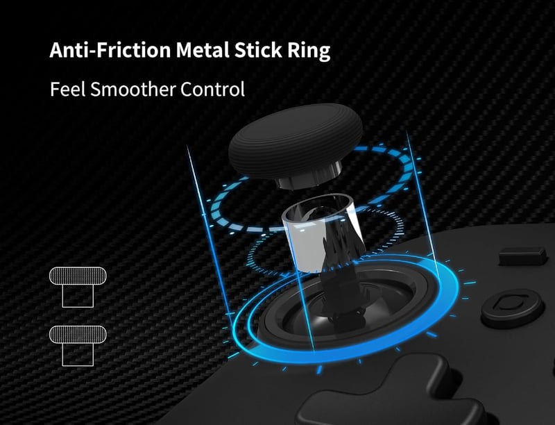 GuliKit KK3 Pro Vezeték Nélküli Kontroller Nintendo Switch/OLED/PC/Steam Deck Eszközökhöz - Hall Joystick, 1000Hz Válaszidő, Maglev Rezgés,