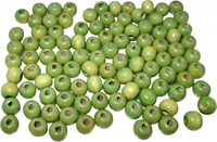Aerzetix 80db Chartreuse Fa Gyöngy Készlet 8-9mm - Kézműves Ékszerkellék 1