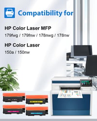 HP 117A kompatibilis toner chip-pel - 4 szín, MFP-178NW/179FNW/150NW nyomtatókhoz 2