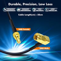 Eightwood DAB+ Antenna Adapter - SMA-SMB Átalakító Kábel RG174 50cm - Blaupunkt, TechniSat, Pioneer, Sony, Alpine Autórádióhoz 6