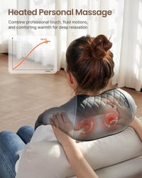 RENPHO Nyakmasszázs Vállmasszázs Készülék Melegítéssel 3D Shiatsu Masszírozó - RP-SNM061 7