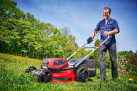 Einhell GP-CM 36/52 S Li BL Akkumulátoros Fűnyíró, 36V, 52cm Vágásszélesség, Kefementes Motor, 65L Gyűjtőkosár, Kerékhajtás, 4db 5.2Ah Akkuv 4