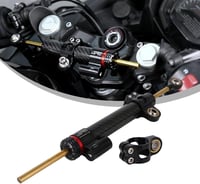 JFG RACING Univerzális Motorkerékpár Kormánystabilizátor 13" - Karbon Szálas, CNC Alumínium, Rezgéscsillapító, GSXR ZX6R FZ1 FZ6 MT03 Kompat 1