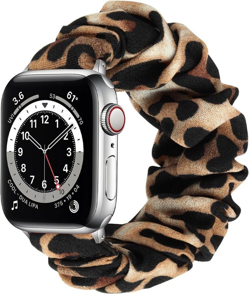 Apple Watch Leopárdmintás Rugalmas Szíj 38-41mm Méretekhez, L-es