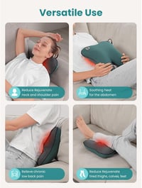 BOB AND BRAD EZBack Elektromos Hátmasszírozó Fűtéssel, Shiatsu 3D Gyúró Nyak Masszázsgép, Izomfájdalom Enyhítő Párna Hátra Nyakra Lábra 7