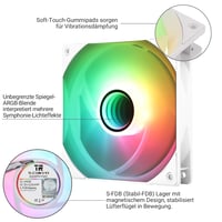 Thermalright ARGB CPU hűtő ventilátor, 1500RPM, 3 darabos csomag 4