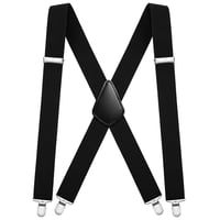 Aomig extra erős, széles férfi nadrágtartó, 4 fémcsipesszel - unisex, X-stílusú 9