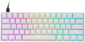 EPOMAKER SKYLOONG GK61 mehanička tipkovnica, 60%, RGB - bijela, Gateron Optical Black