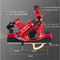 Xiaomi Pro / Pro 2 robogóhoz Dexian X-Tech 120mm-es hidraulikus fékkészlet 4