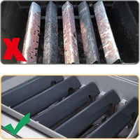 WELL GRILL Aromasínek és Hőterelők Weber Genesis II 300 Sorozathoz - 5 db Lángterelő + 3 db Hővisszaverő - Gázgrillhez Kompatibilis Alkatrés 5
