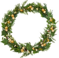 BBTO Arany Bogyók Drótszáron - 100 db Mini Műbogyó Karácsonyfára, Koszorúra, DIY Dekorációhoz - 10 mm Habgömb Esküvői, Ünnepi Díszítéshez - Gold 4