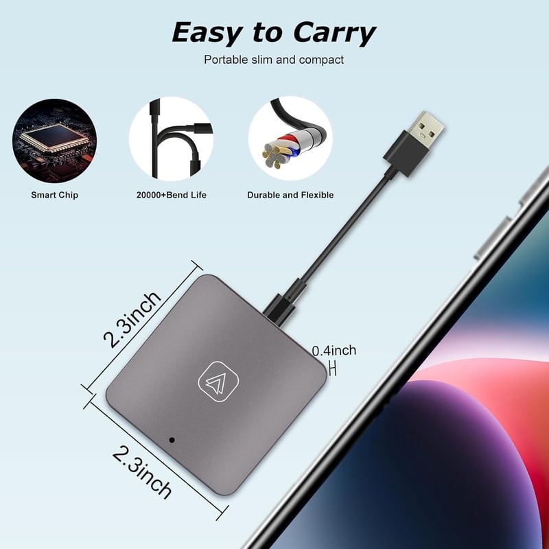 NHOPEEW vezeték nélküli Android Auto adapter - gyári autókhoz, egyszerű használat