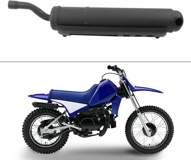 Yamaha PW80 kipufogó szett - PeeWee 80 dirt bike és ATV kompatibilis