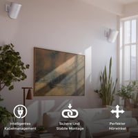 Sound bass Fehér Fali Tartó Sonos ERA 100 Hangszóróhoz - Dönthető és Forgatható Konzol, Egyszerű Telepítés, 2 db Szett Rögzítőkészlettel

AI 7