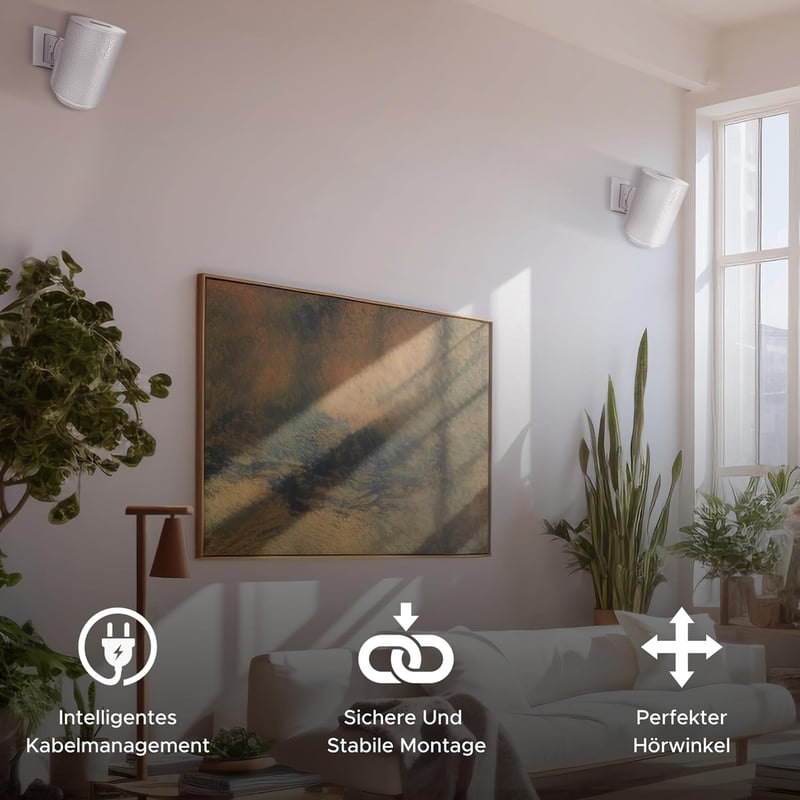 Sound bass Fehér Fali Tartó Sonos ERA 100 Hangszóróhoz - Dönthető és Forgatható Konzol, Egyszerű Telepítés, 2 db Szett Rögzítőkészlettel

AI