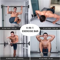 Sportneer Ajtókeretes Húzódzkodó Rúd 200 kg Teherbírással - Csavarozás Nélküli, 75-94 cm Állítható Tornagerenda PVC Védőpárnákkal és 360° Fo 7