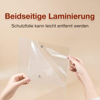 Joyshare Képkeret 30x40 cm - Fekete Fa Keret Akrilüveggel, Paszpartúval, Kétirányú Felfüggesztéssel, Gyerekbiztos, Fotókhoz, Poszterekhez, O 4