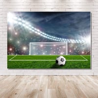 Óriás Focipálya Háttér Fotózáshoz - Szülinapi és Babavárós Kellék (215x150cm) 6