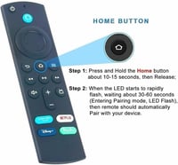 Fire TV távirányító - 3. generációs univerzális SZILBZ L5B83G, Smart TV-hez és Stick-hez 4