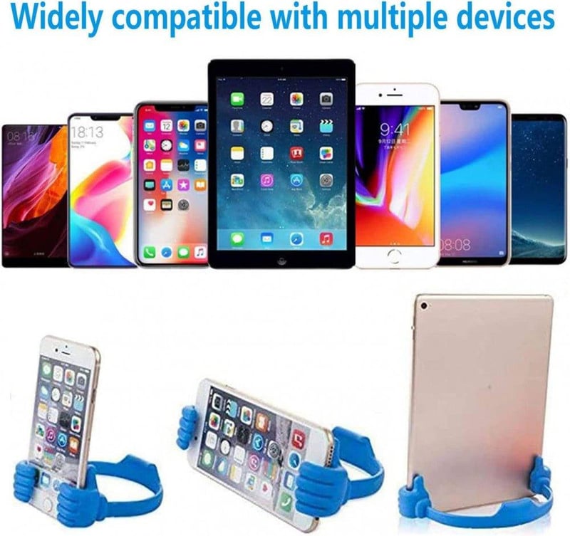 Suport Universal pentru Telefon Mobil de Birou, în Formă de Mână Albastră - Kinizuxi