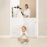Momcozy Behúzható Biztonsági Ajtórács Gyerekeknek és Háziállatoknak - Lépcsőhöz és Ajtóhoz, Bel- és Kültéri Használatra, 127 cm Széles 6