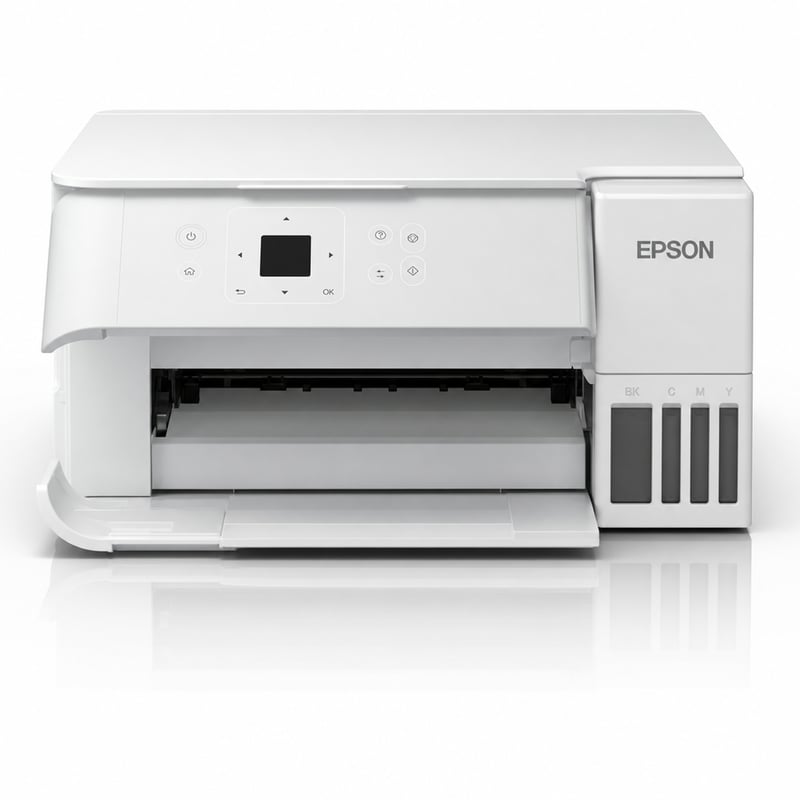 Multifunkčná atramentová tlačiareň Epson EcoTank ET-2956, biela, A4, Wi-Fi, AirPrint — chýba 3-ročná zásoba atramentu (stav: pozri 2. obrázok)