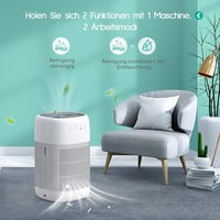 Afloia 2in1 H13-HEPA légtisztító és párátlanító - allergia, füst, szag ellen (fehér) 5