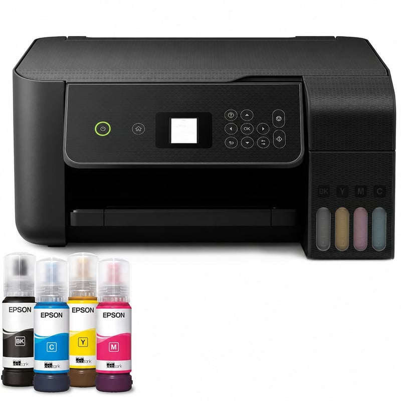 Atramentová tlačiareň Epson EcoTank ET-2870 A4 Wi-Fi — chybná, na náhradné diely: Atramentová vložka potrebuje servis (stav: pozri 2. obrázok)