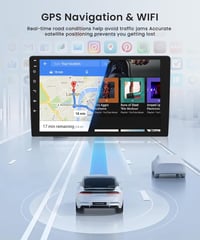 Wireless Carplay Android 13 Autórádió 2 DIN Audi Q5 2010-2018 - 9" GPS Navigáció, WiFi, Bluetooth, 2GB+64GB, Kormányvezérlés 4