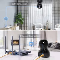 PANAMALAR 1080P WiFi IP Kamera - 350° Forgatható Beltéri Biztonsági Kamera Éjjellátóval, Kétirányú Hanggal, Alexa Támogatással Babafigyelésh 2