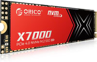 ORICO X7000 2TB M.2 NVMe SSD PCIe Gen 4 - 7400MB/s Sebesség, 17μs Válaszidő, PS5 és PC Kompatibilis, Hűtőbordával Ellátott Belső Meghajtó Já 1