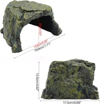 Természetes kőbarlang terrárium dekoráció - Rejtekhelyek hüllőknek, kétéltűeknek 2