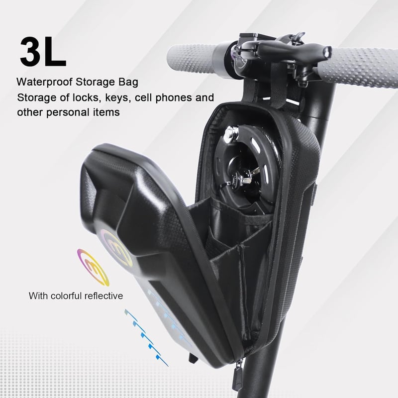 Mezelon 8 mm-es Láncos Bilincs Zár Elektromos Rollerekhez - Xiaomi, Segway, Ninebot, NIU Kompatibilis - Acél Kivitel Vízálló Táskával