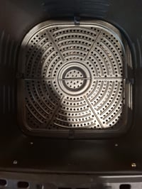 Friteuză digitală cu aer cald Princess 182061, 6,5 litri, cu separator, 12 programe, ecran tactil, gătire fără ulei, negru 3