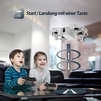 DEERC D11 Mini Drón Gyerekeknek, 2 Akkumulátorral, Dobással Indítható, Propellervédelemmel, 3D Flip, Magasságtartás, 3 Sebességfokozat, RC Q 8