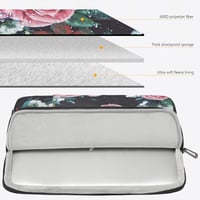 HYZUO 13,3-14 Colos Laptop Tok MacBook Pro 14 M2/M1 Pro/Max, Surface Laptop 5, MacBook Air 13 Készülékekhez, Kiegészítő Táskával, Fekete Vir 5